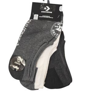 Converse Made For Chucks Flat Knit Ultra Low 3PK Patch Socks